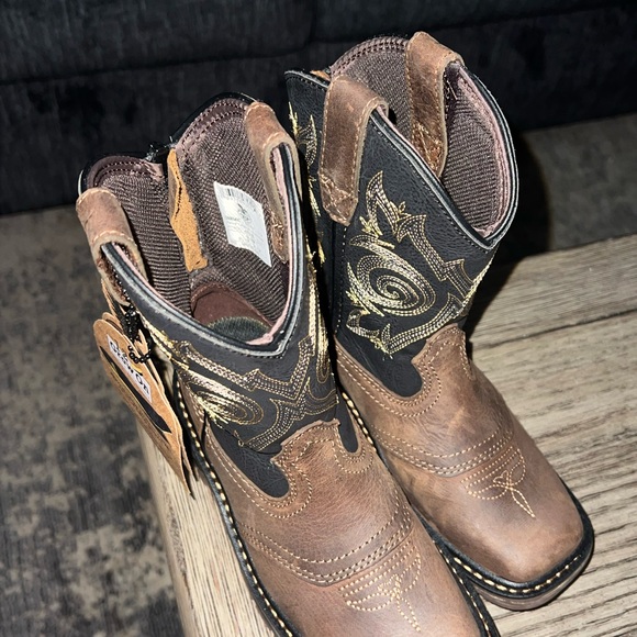 Georgia Boot Other - NWT - Kids Georgia Boot Brown and Black Leather Boots